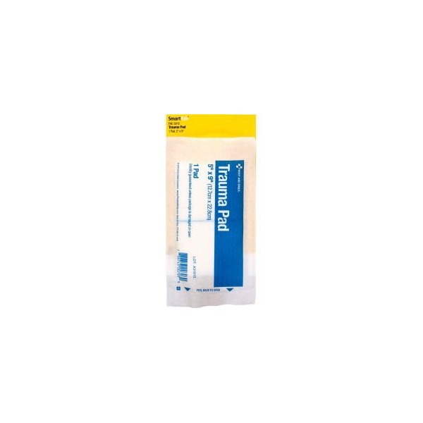Acme United First Aid Only FAE-5012 SmartCompliance Refill Trauma Pad, 5"X 9", 1/Bag FAE-5012 - main